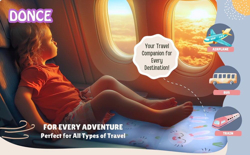 DONCE compact folded size fits easily in carry-on luggage.