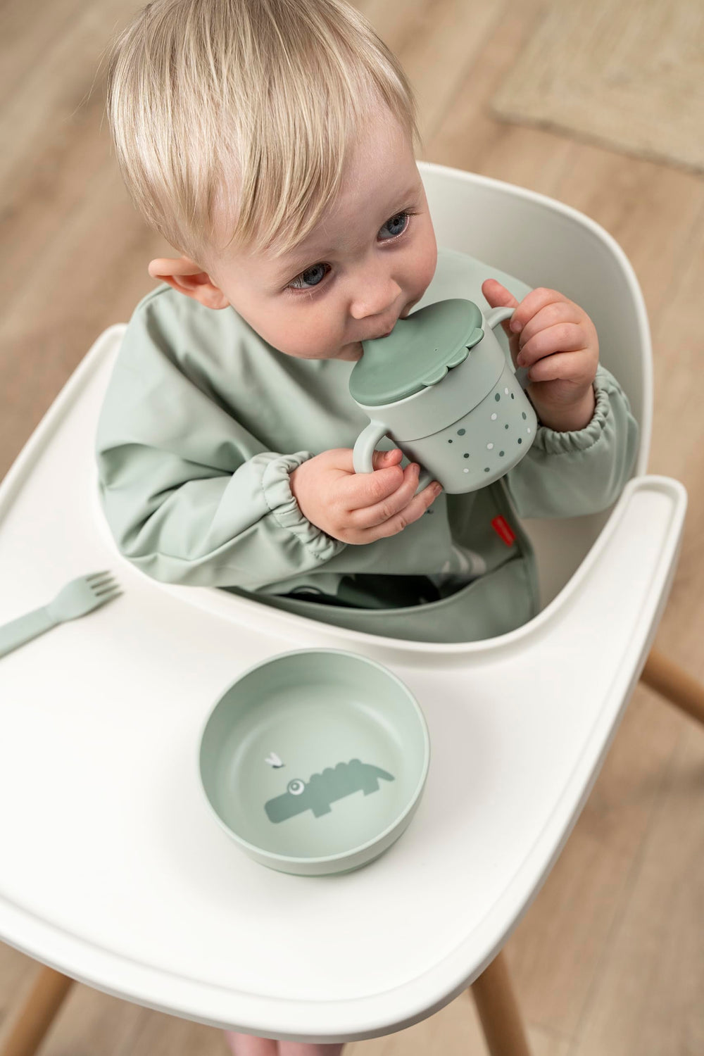 Done by Deer Croco inspired mealtime design supports early self-feeding.