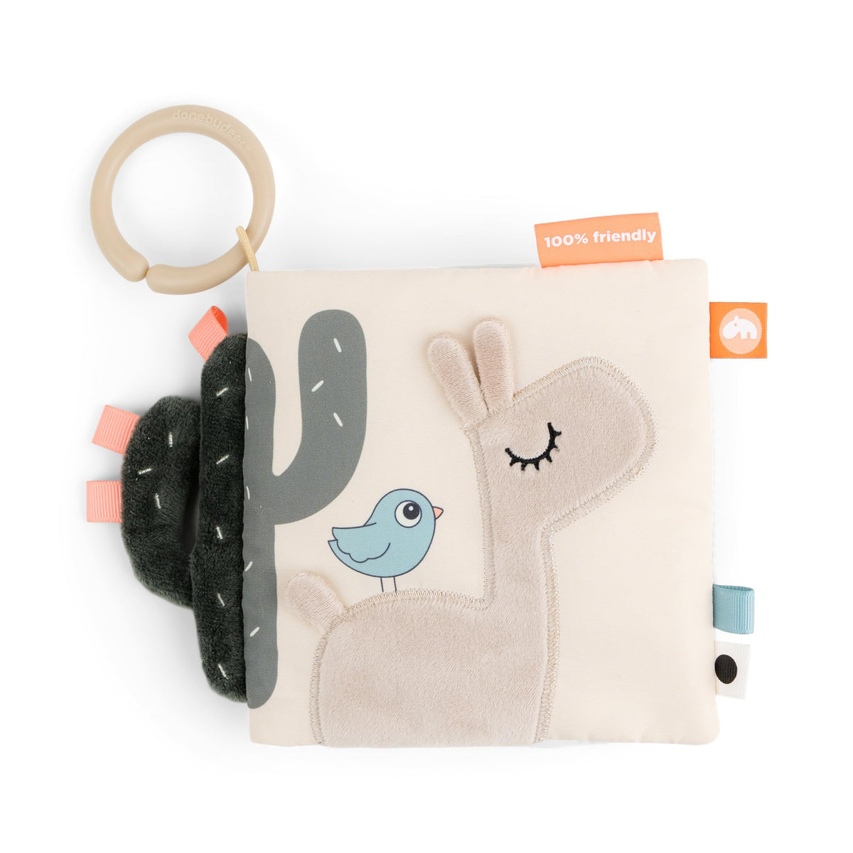 Done by Deer Lalee soft sensory book cover invites tactile exploration during tummy time.
