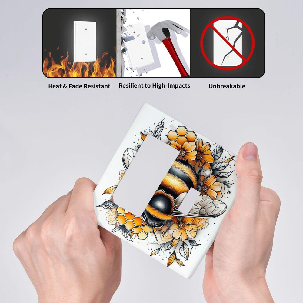 Donecmminery 1-toggle plate offers easy operation with stylish flair.