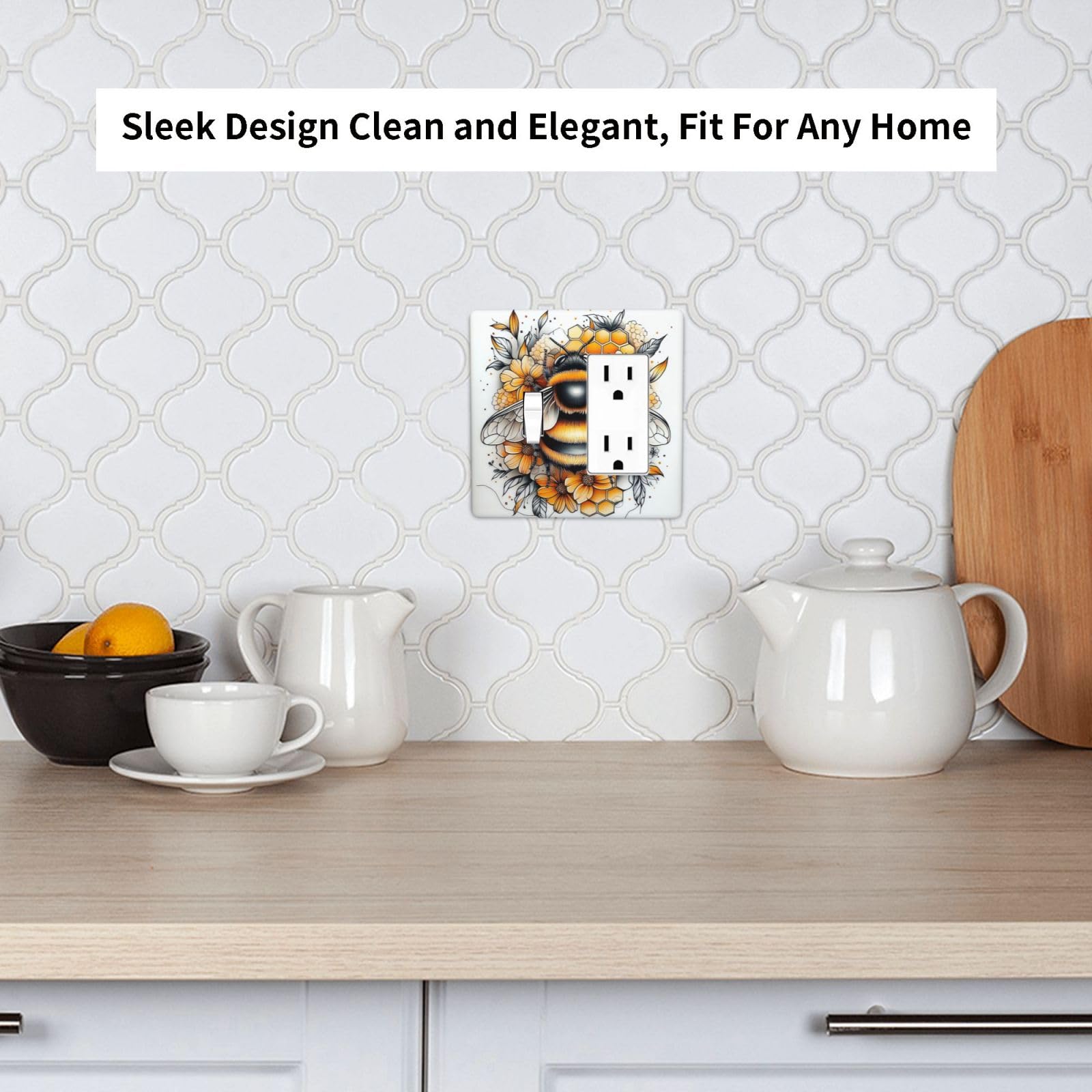 Donecmminery combination plate blends artful design with practical switches.