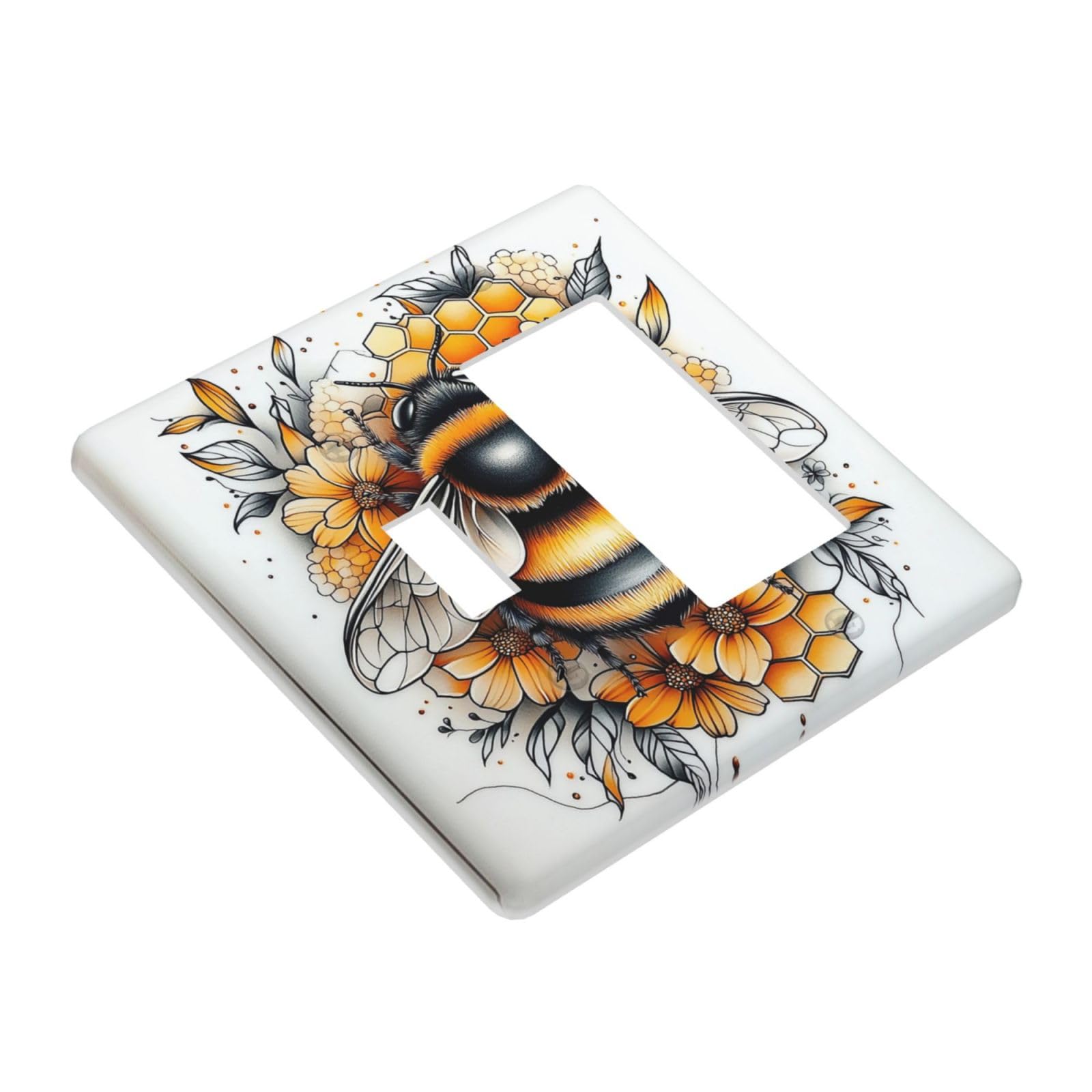 Donecmminery flowers outlet cover brightens kids' rooms with cheerful decor.
