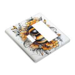 Donecmminery flowers outlet cover brightens kids' rooms with cheerful decor.