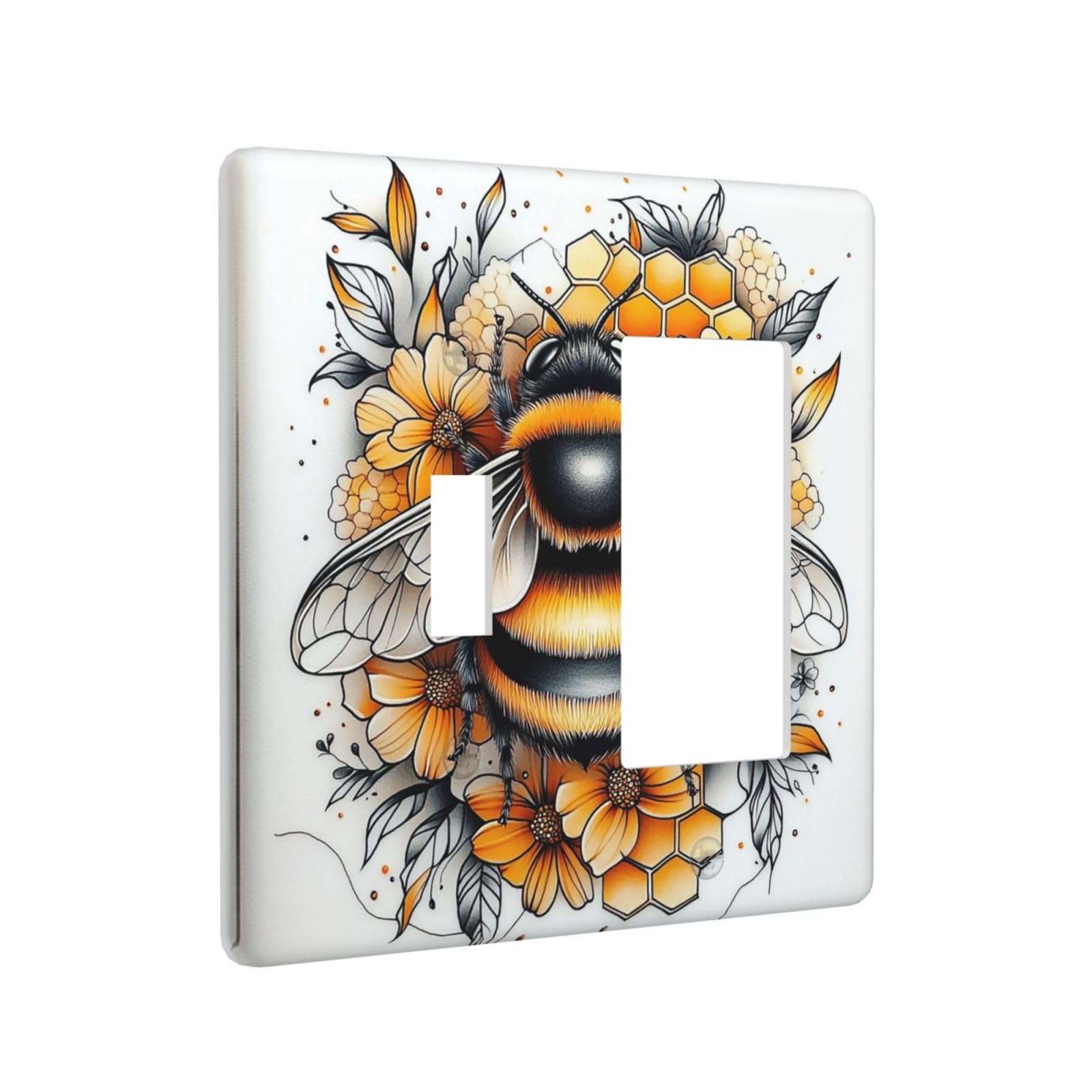 Donecmminery honeycomb design outlet cover enhances contemporary living spaces.