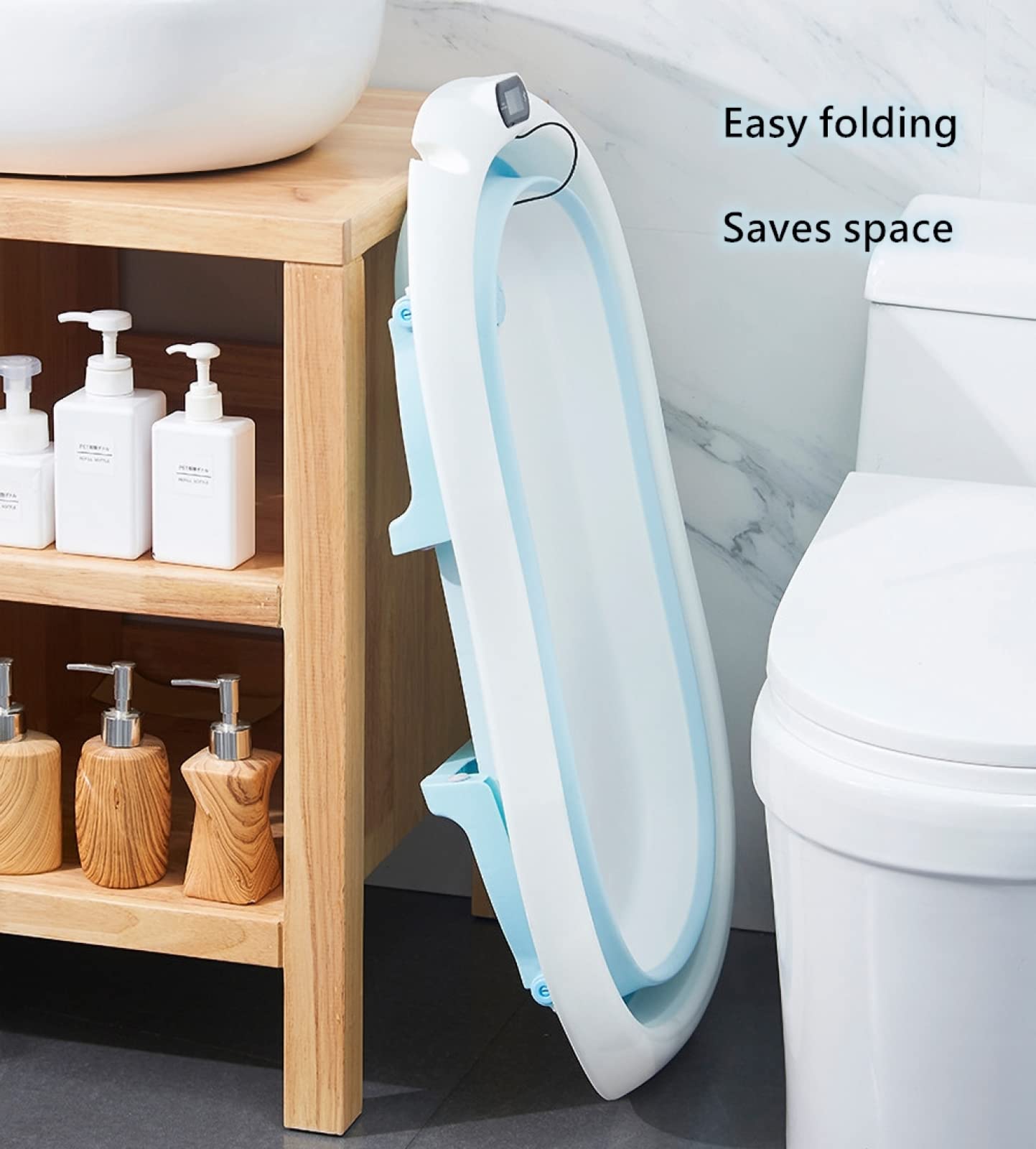 DONJCRUI Real-time temperature display helps set safe bath warmth