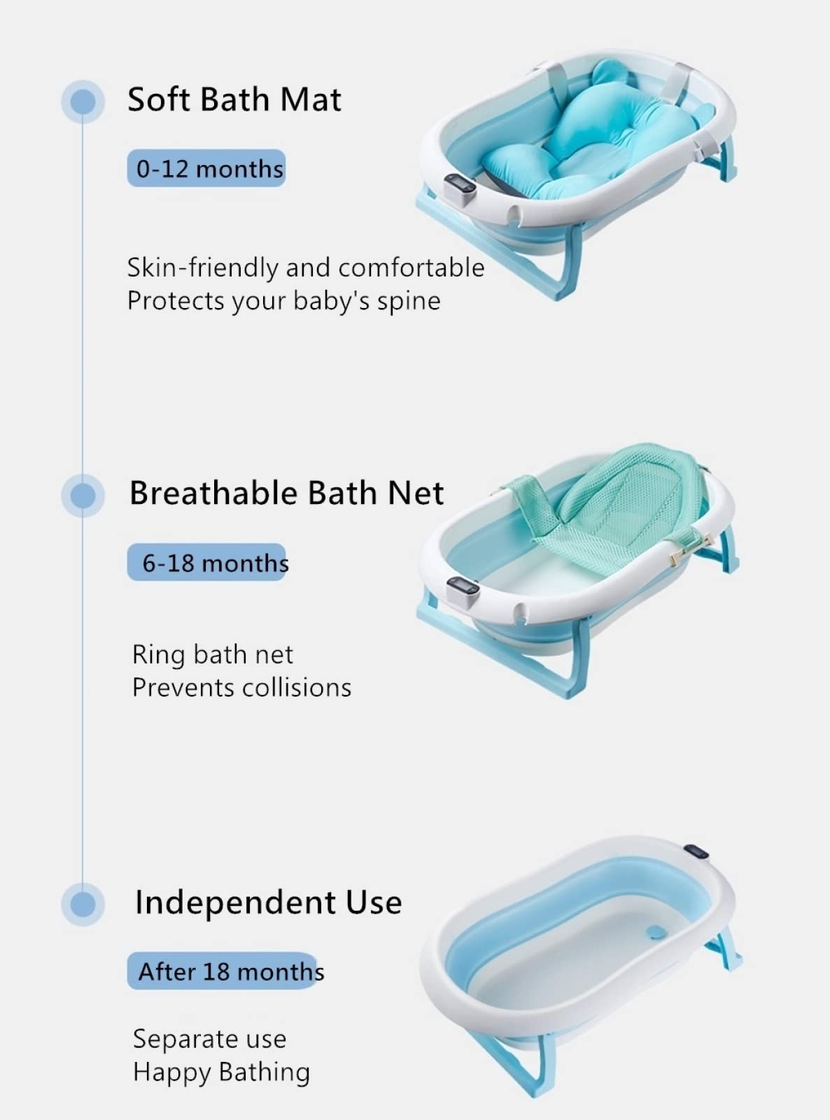 DONJCRUI Travel-friendly bath tub for on-the-go families