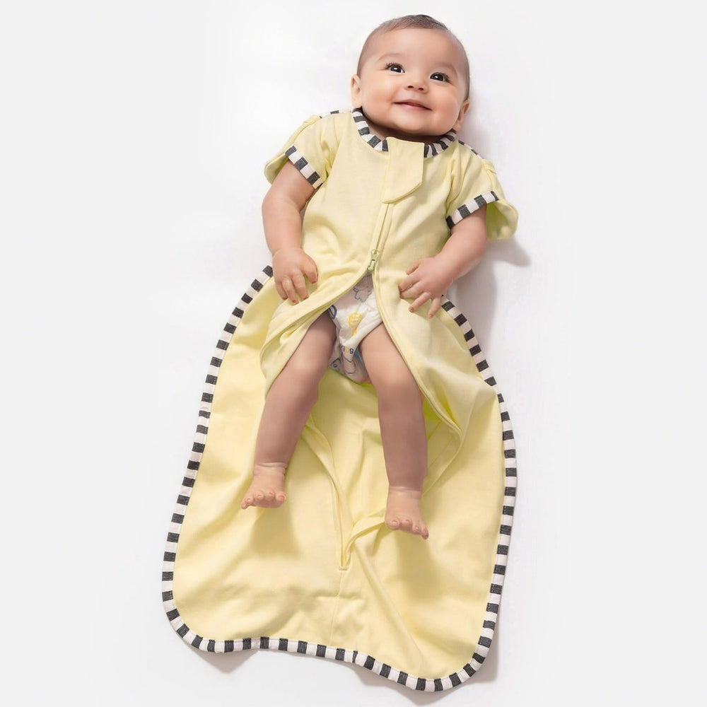 DONOMILO adjustable transition system with three options supports easy swaddle to sleep sack.