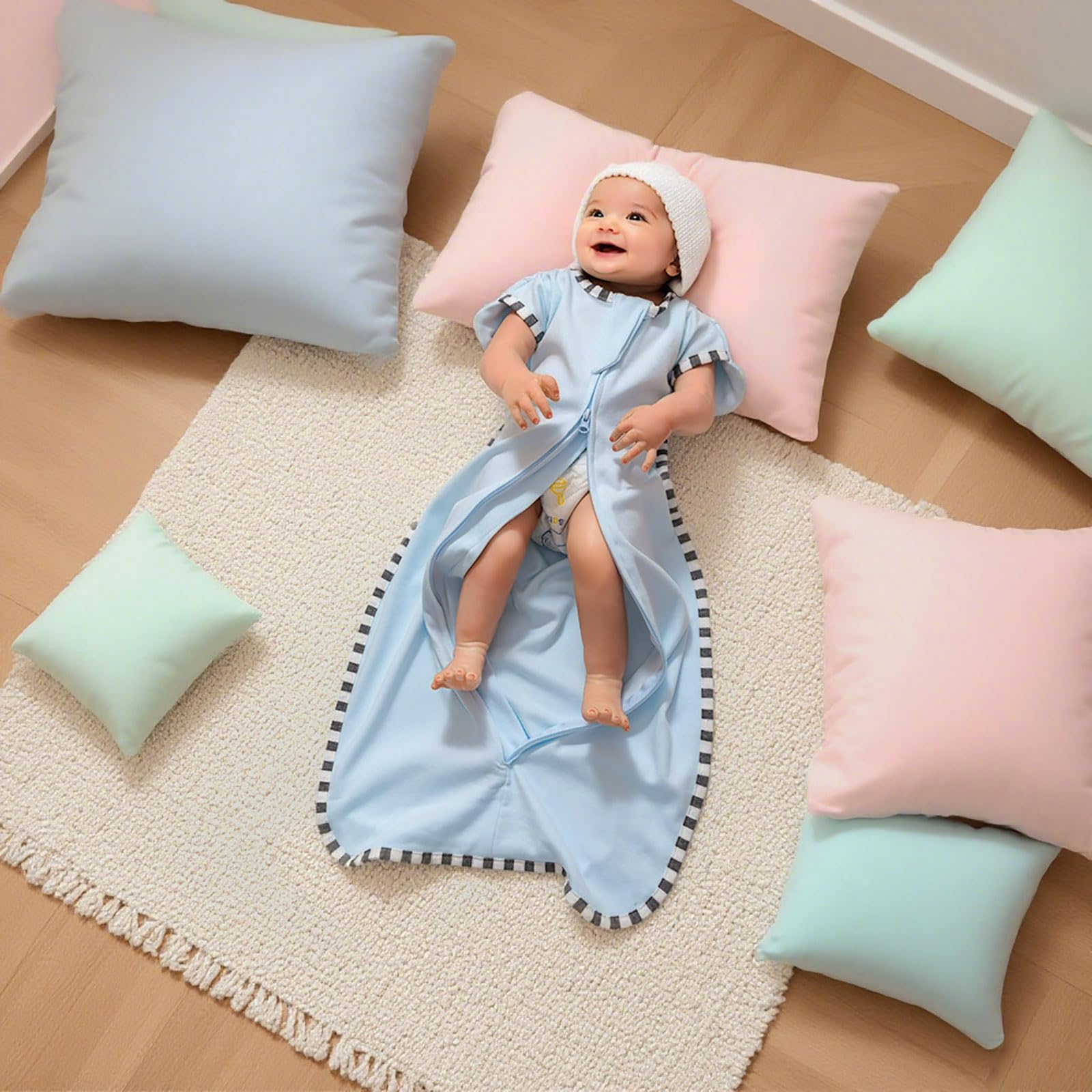 DONOMILO adjustable transition system offers three swaddle options.