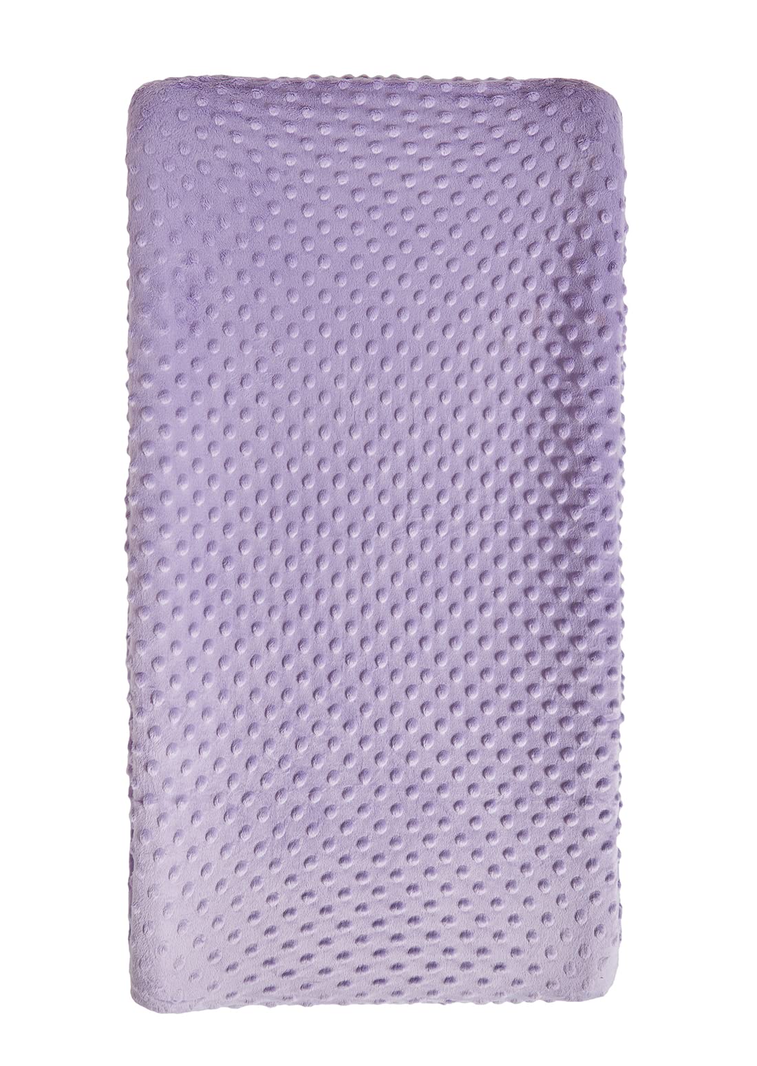 DONOMILO changing pad cover with lavender dots offers soft, cozy comfort for diaper changes.