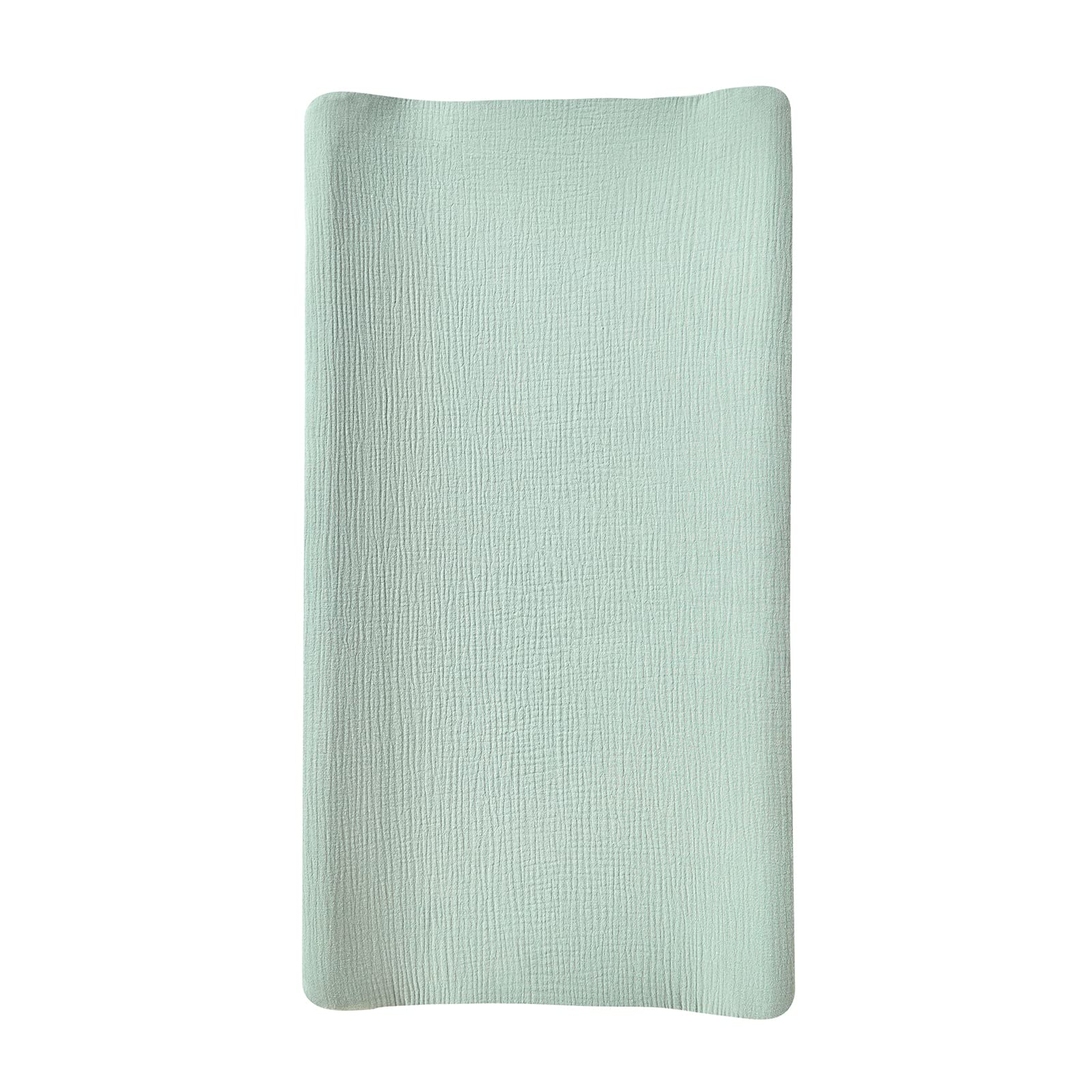 Donomilo muslin changing pad cover shows breathable fabric for baby comfort.