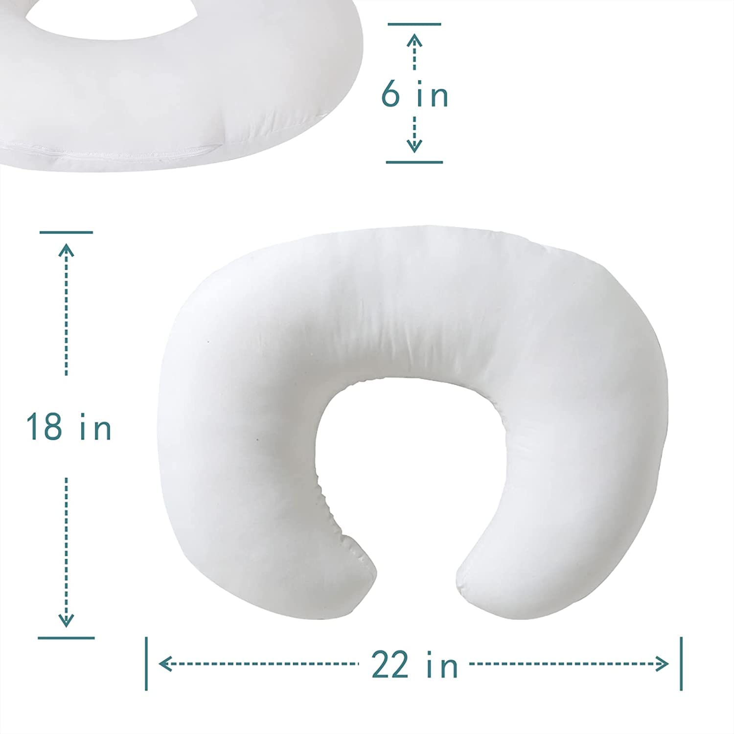 DONOMILO pillow with a soft cotton core is easy to clean