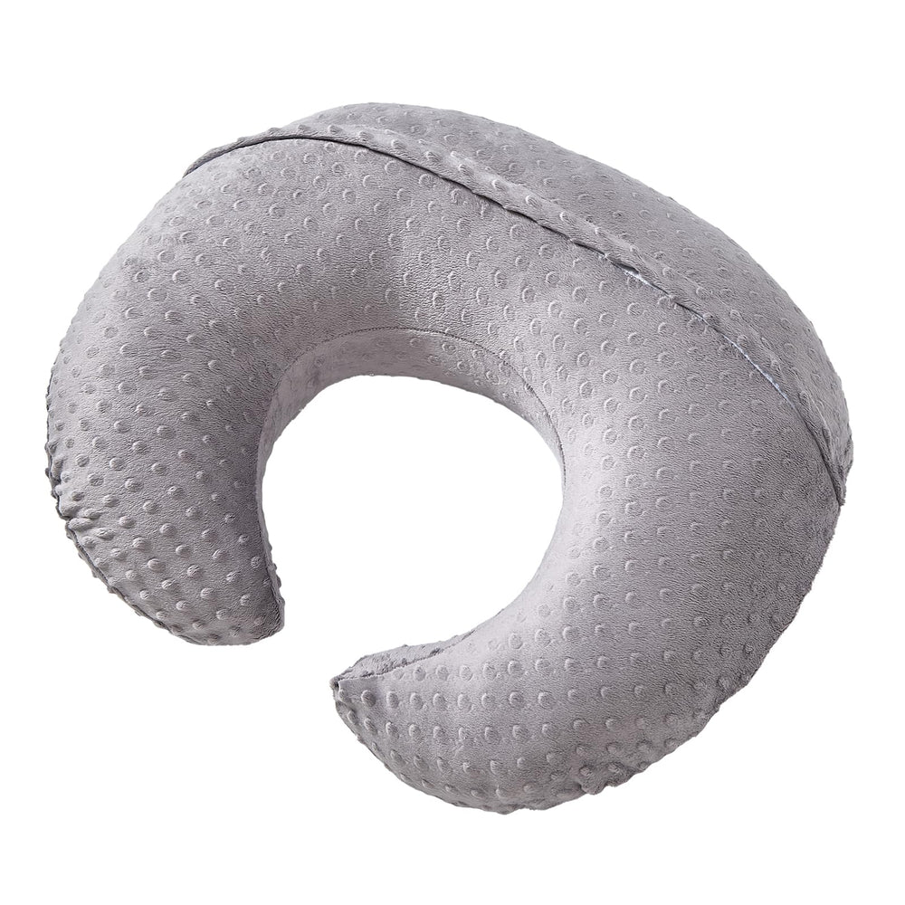 DONOMILO Upgraded Nursing Pillow cover closeup highlights soft breathable fabric.
