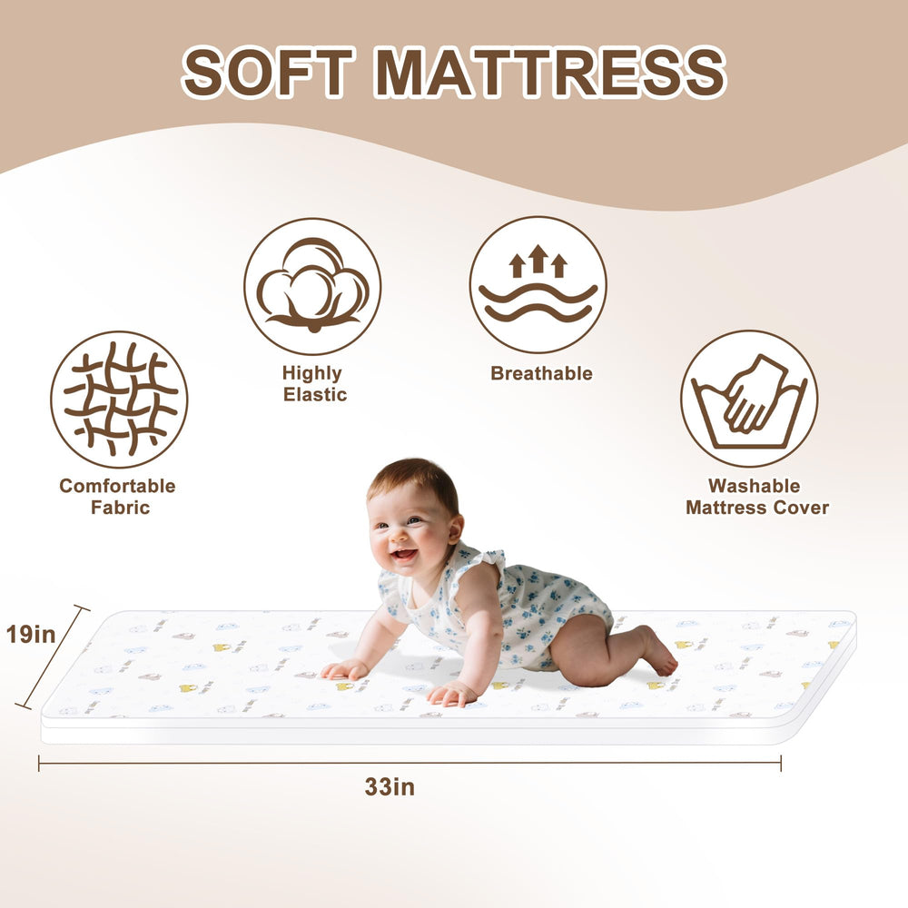 Donpemu bassinet mesh design offers ventilation and visibility