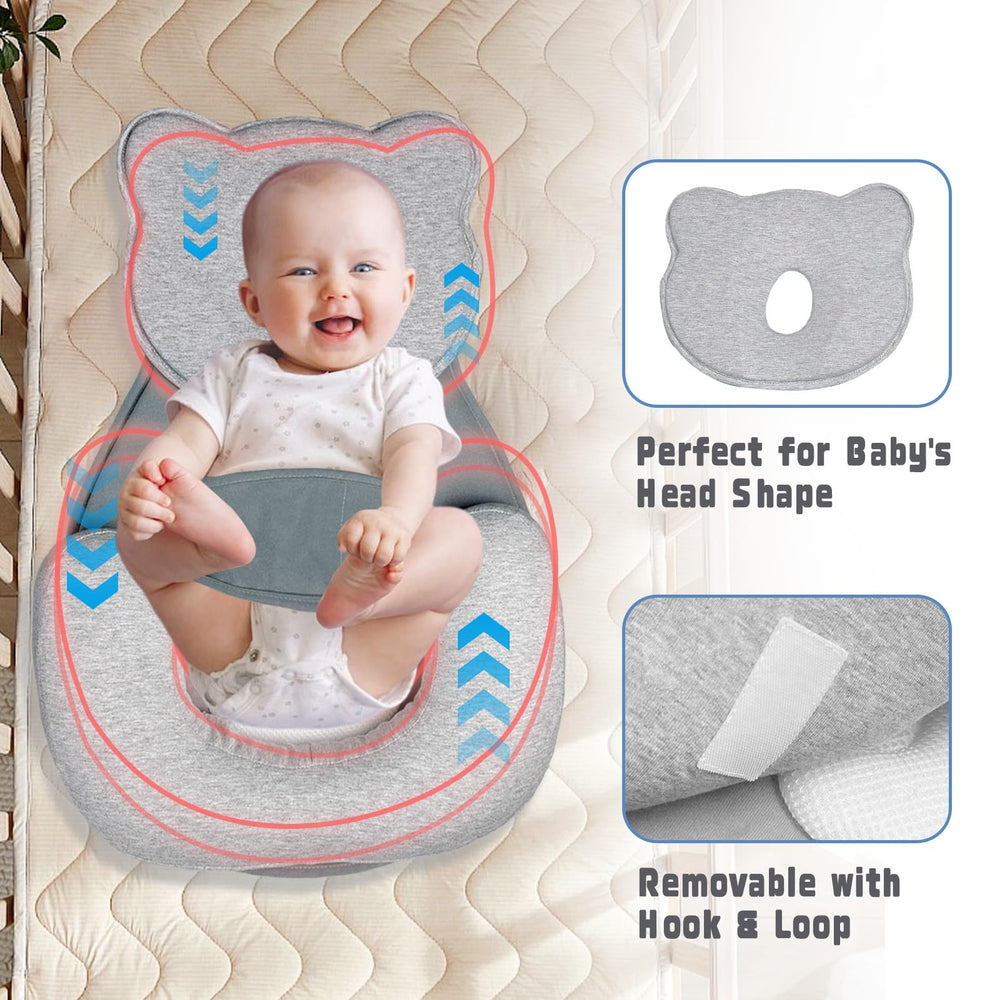 Donpemu ergonomic hug keeps baby secure during feeding and playtime.