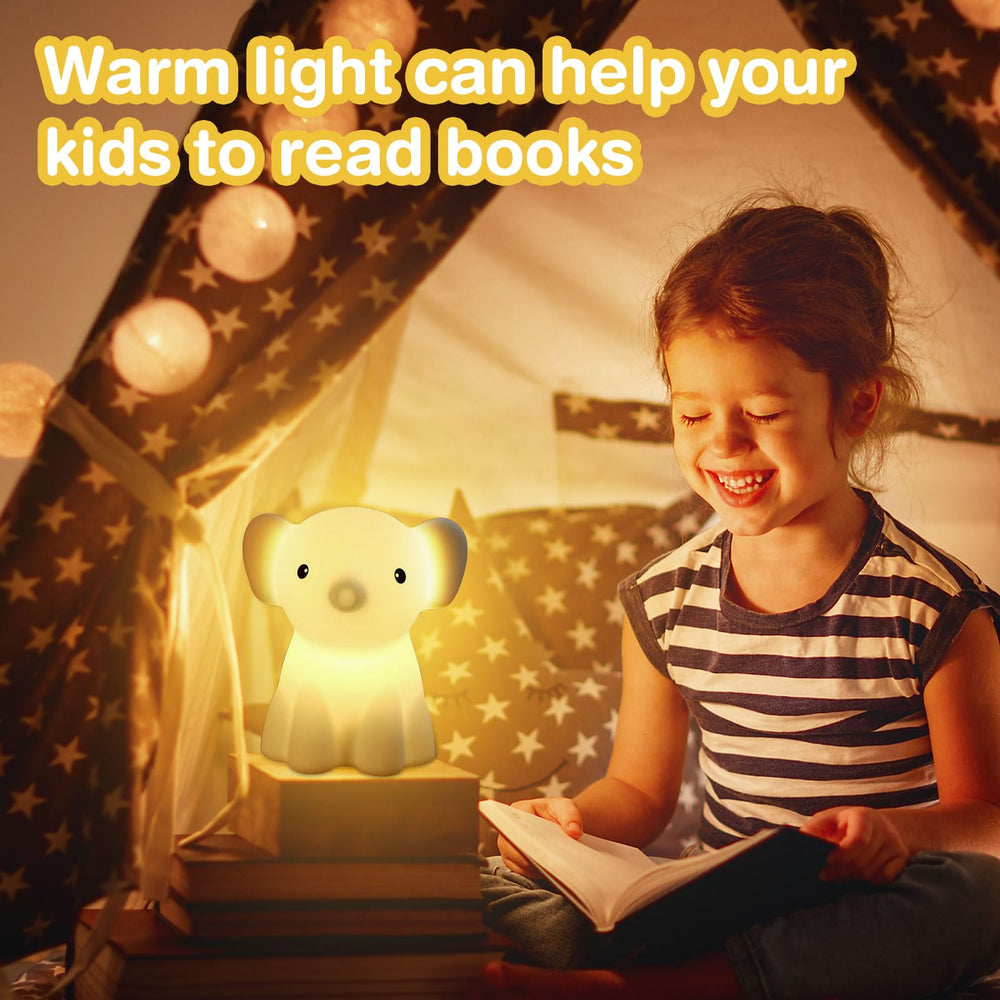 Donsis night light is compact and easy for little hands to grip.