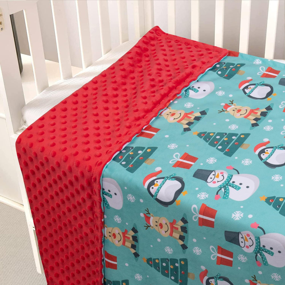 Donsonny blanket 30x40 size suits cribs, strollers, and travel.