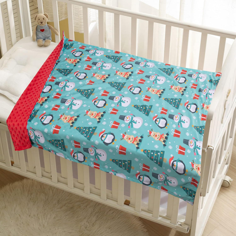 Donsonny blanket double-layer dot-back keeps little one cozy and breathable.