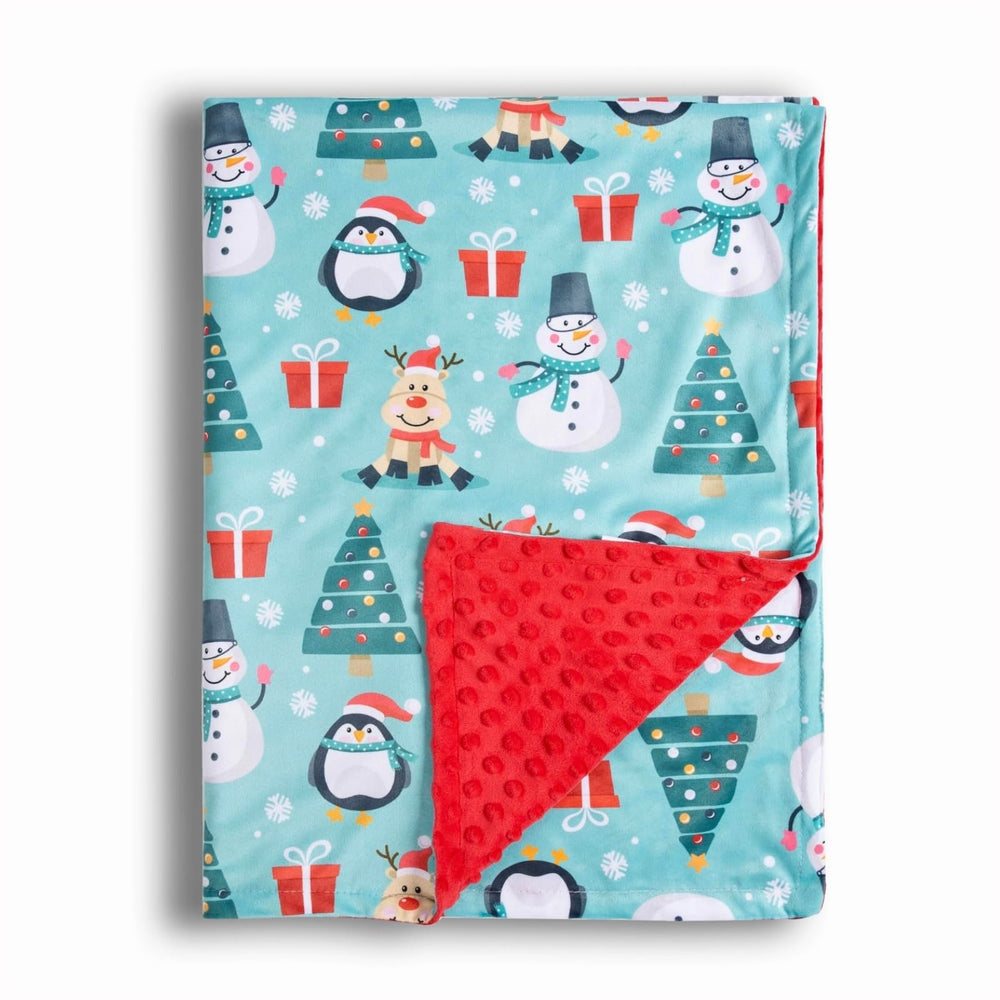 Donsonny baby blanket with soft minky texture provides gentle warmth for naps.