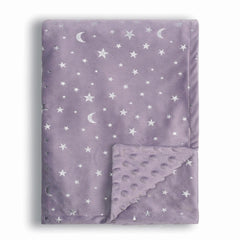 Donsonny baby blanket star and moon front, plush comfort for bedtime