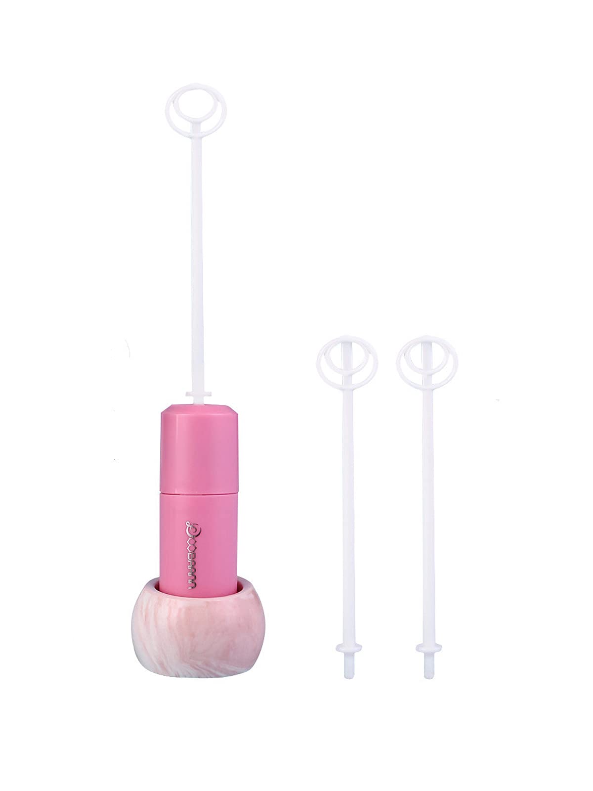 DOOBAANN formula stirrer pink top view for quick, smooth formula mixing.