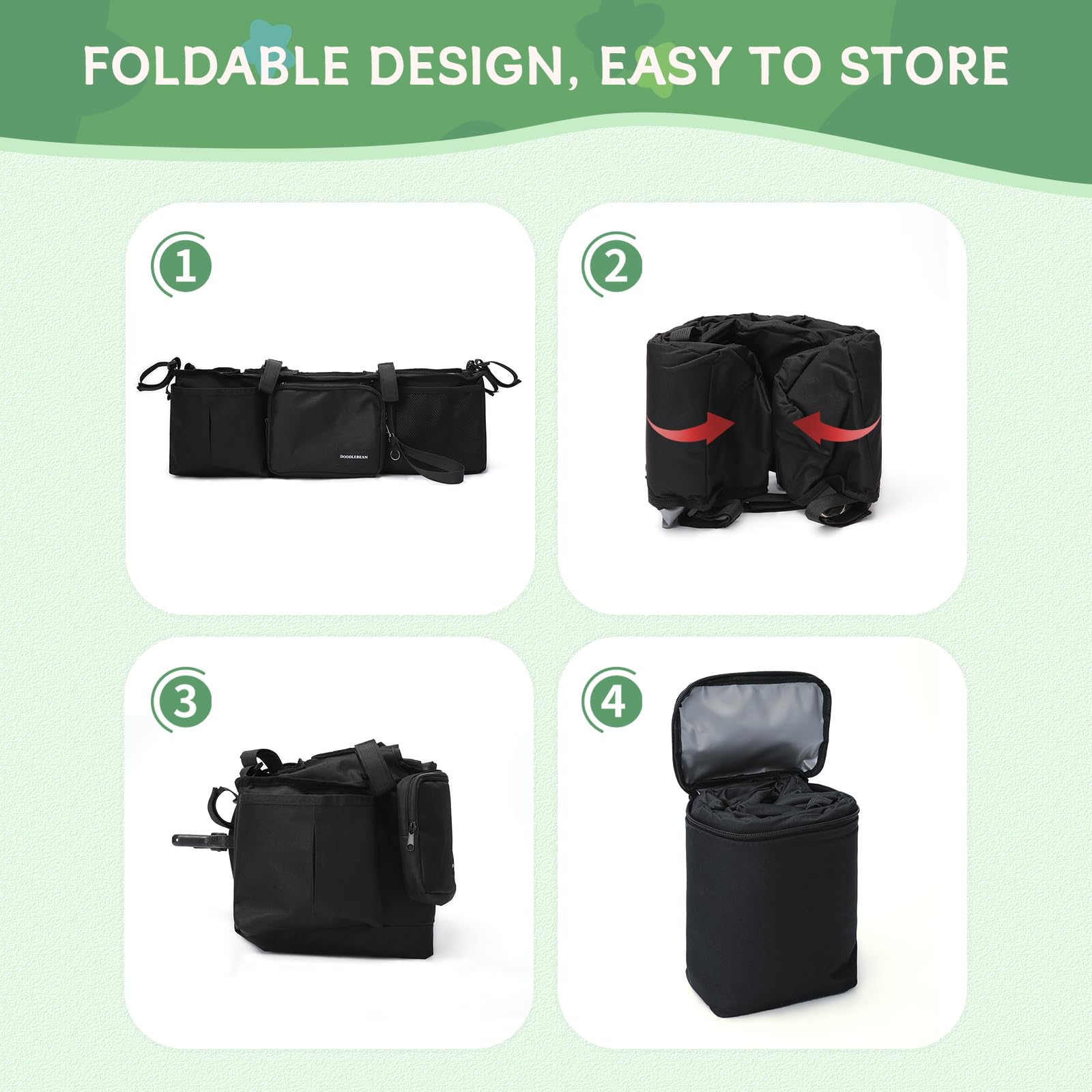 DOODLEBEAN stroller organizer makes a thoughtful gift for families.