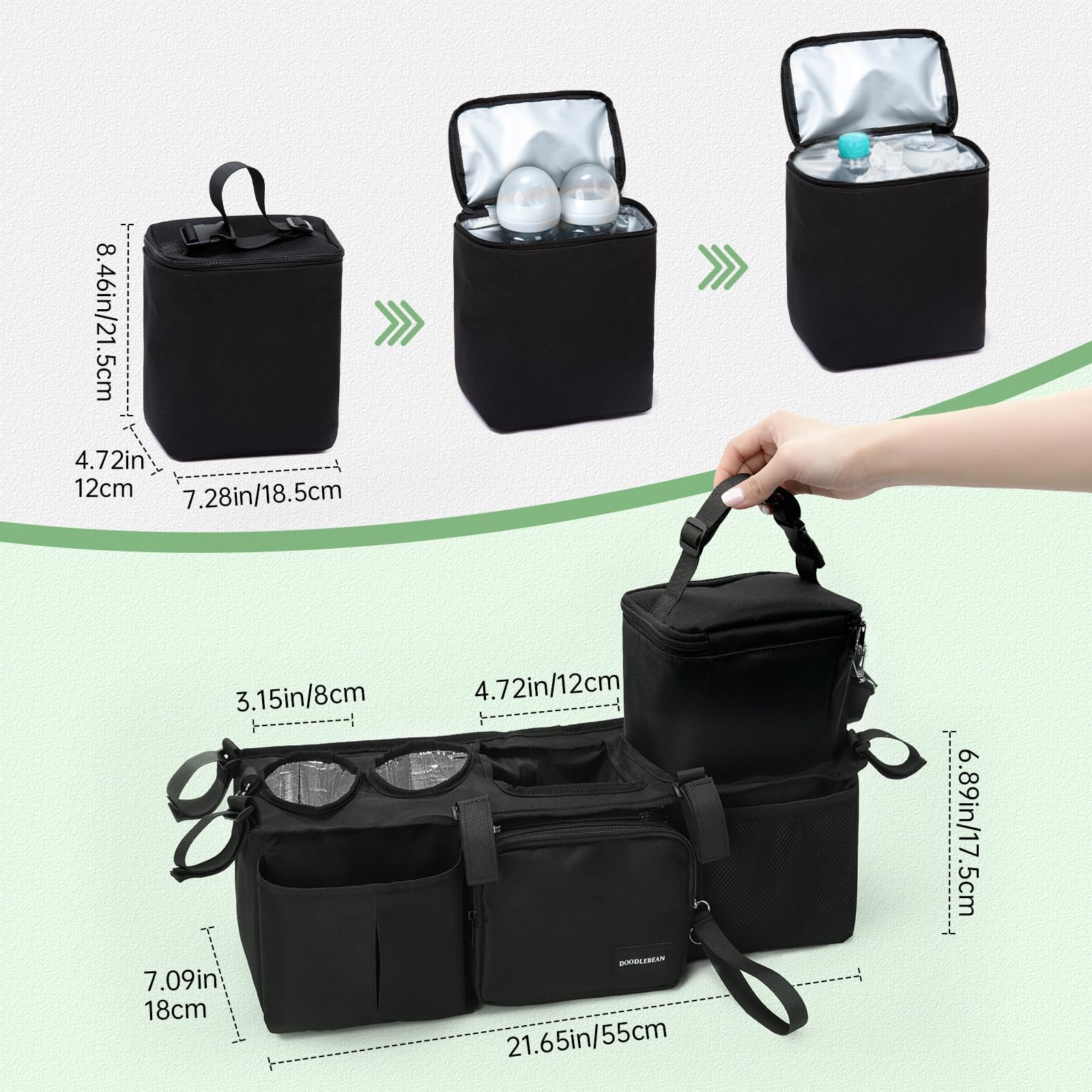 DOODLEBEAN non-slip design prevents sagging during jogging or walking.