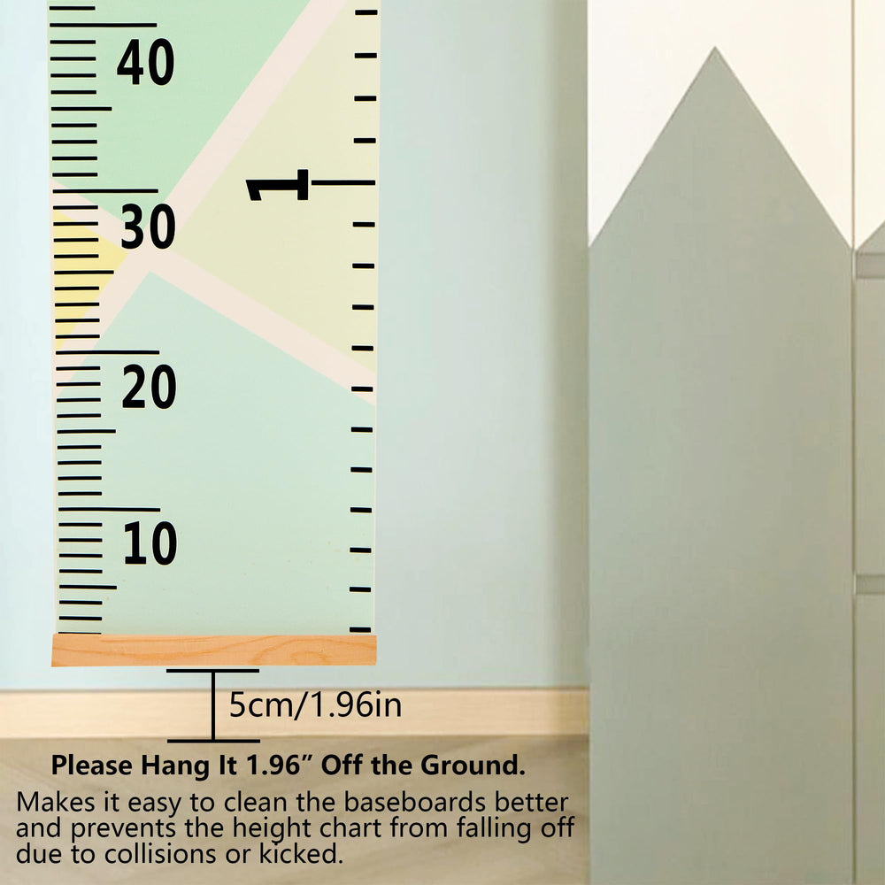 DOOLMIN height chart with cm and inches scales for easy readings.