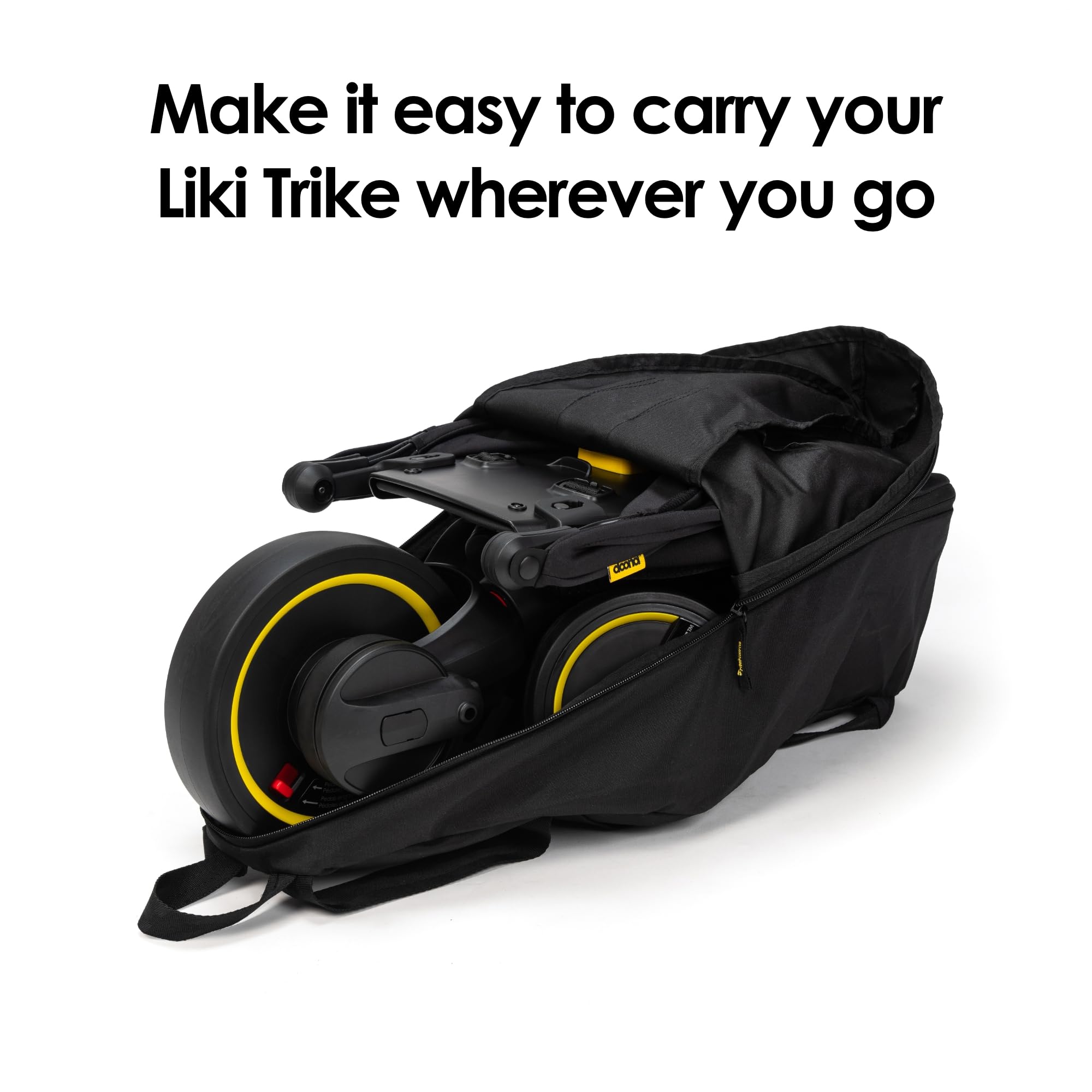 DOONA Liki Travel Bag compact during storage and trike protection.