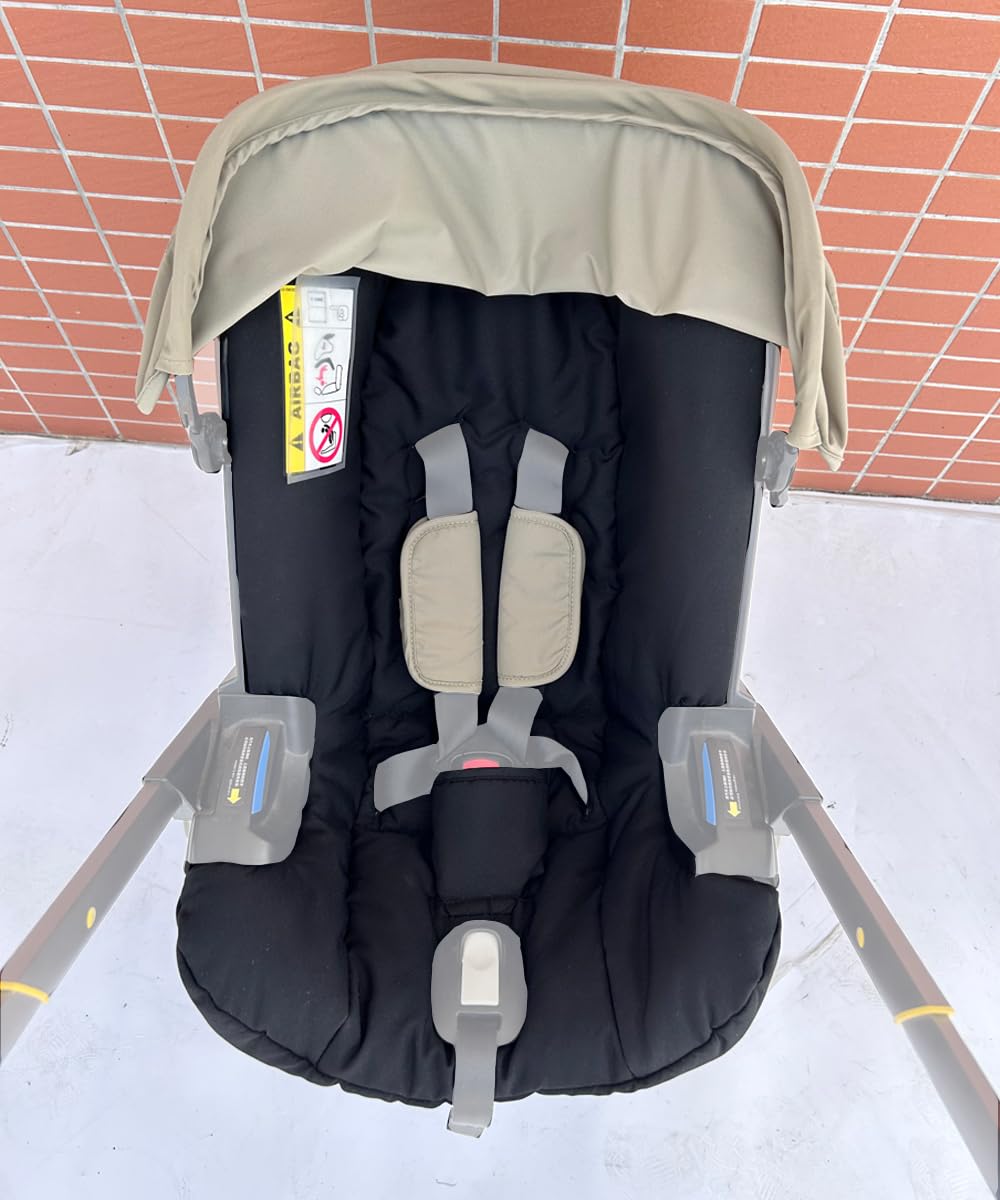 Doona seat cushion replacement in soft textile for comfortable stroller rides.