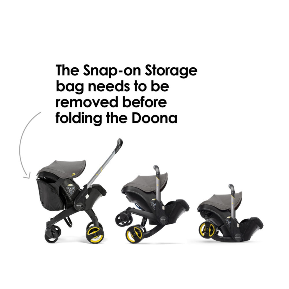 DOONA quick-release connectors enable fast on/off attachment.