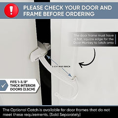 Door Monkey pinch guard in action protecting fingers during use.