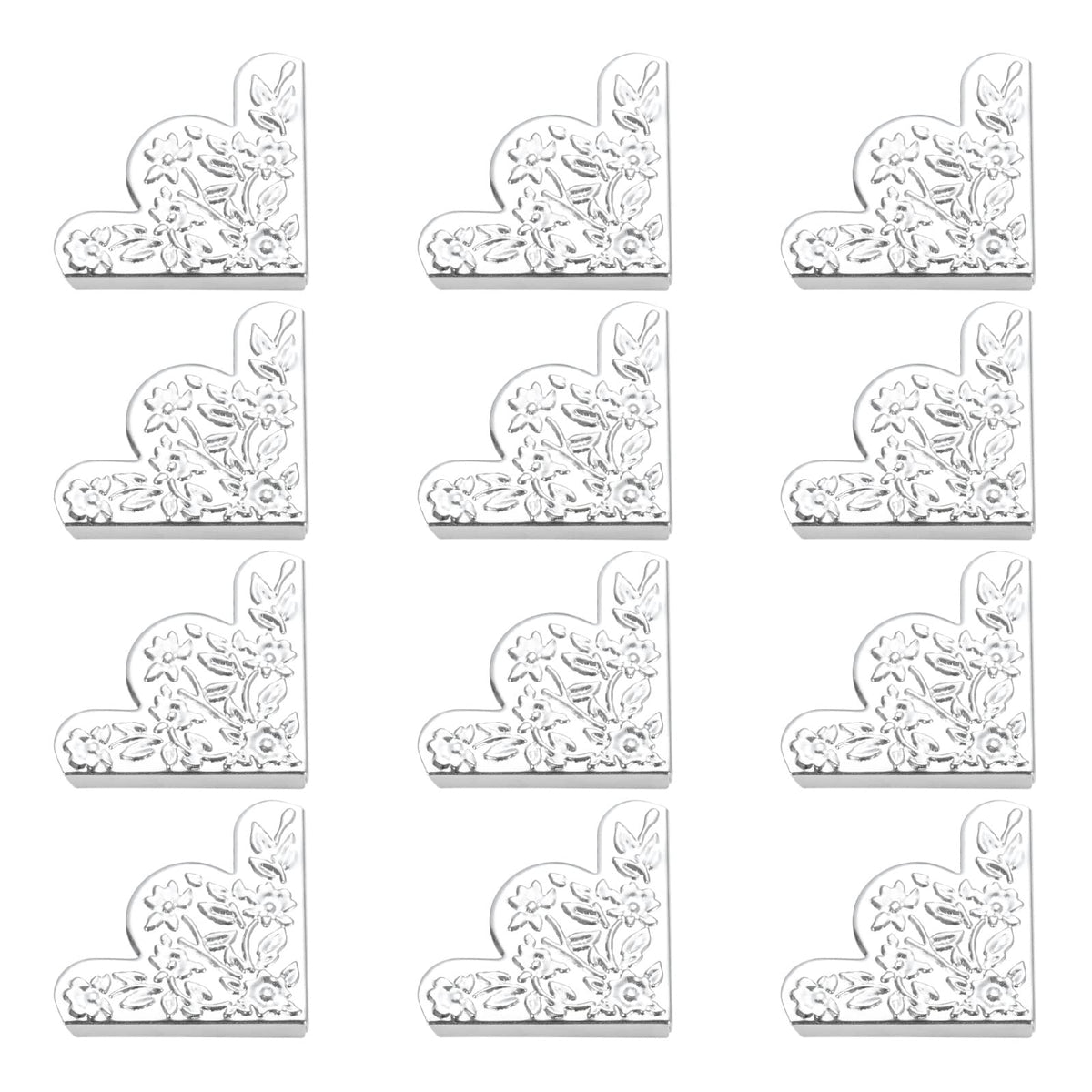 Dophee decorative corner protector in silver adds edge protection and shine.