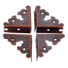 Dophee retro corner protector red copper on a 34x34 corner, adds style and safety.