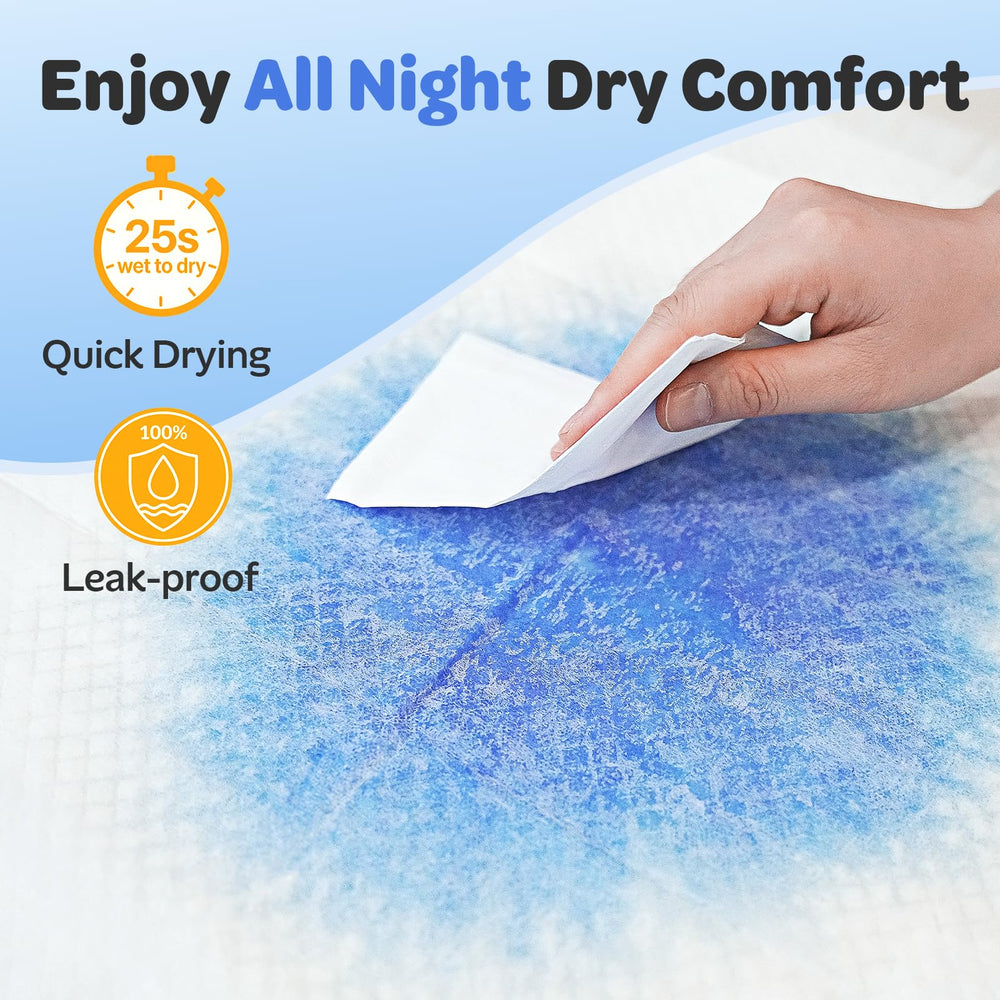 doporro 50-count disposable underpads for convenient care