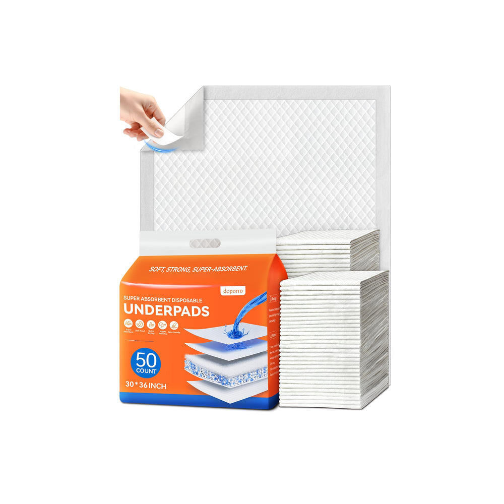 doporro bed protection underpad secures surface for overnight use