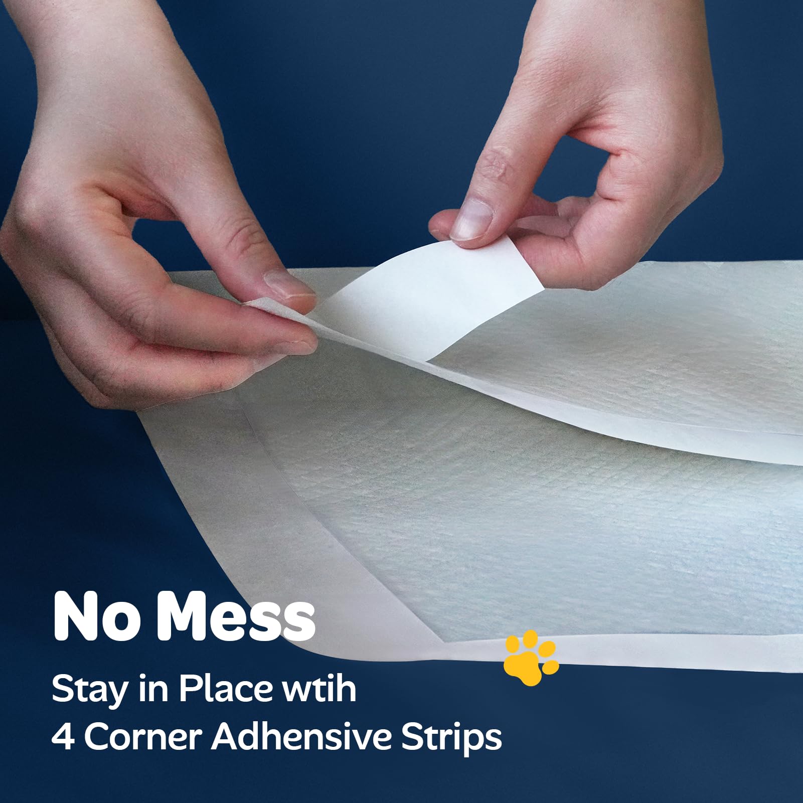 doporro non-slip adhesive strips keep pad in place through the night