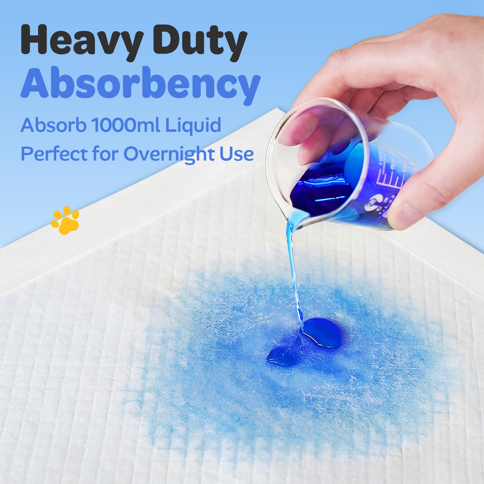 doporro overnight quick-drying underpad reduces damp mess