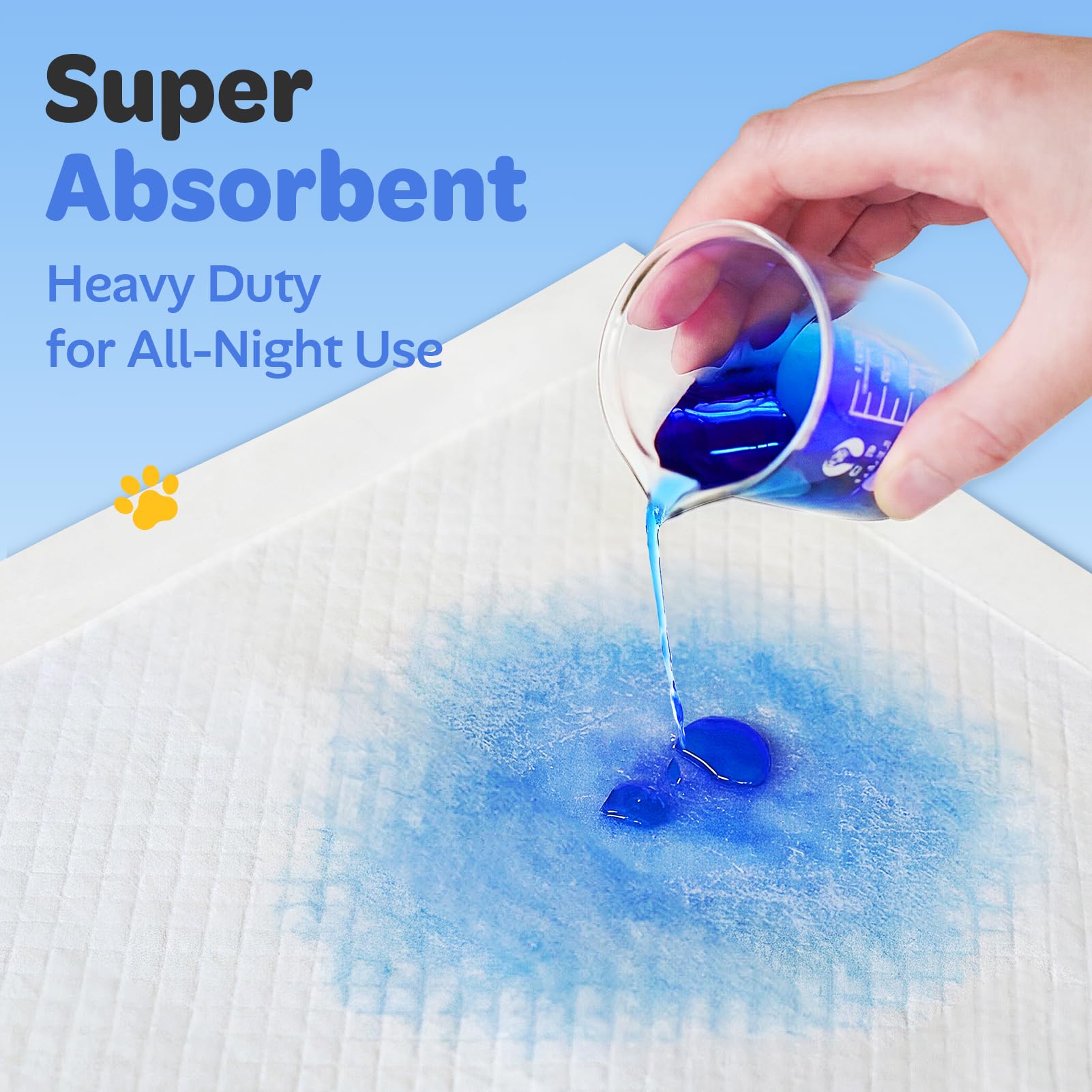 Doporro quick absorb pad with multi-layer core keeps areas dry