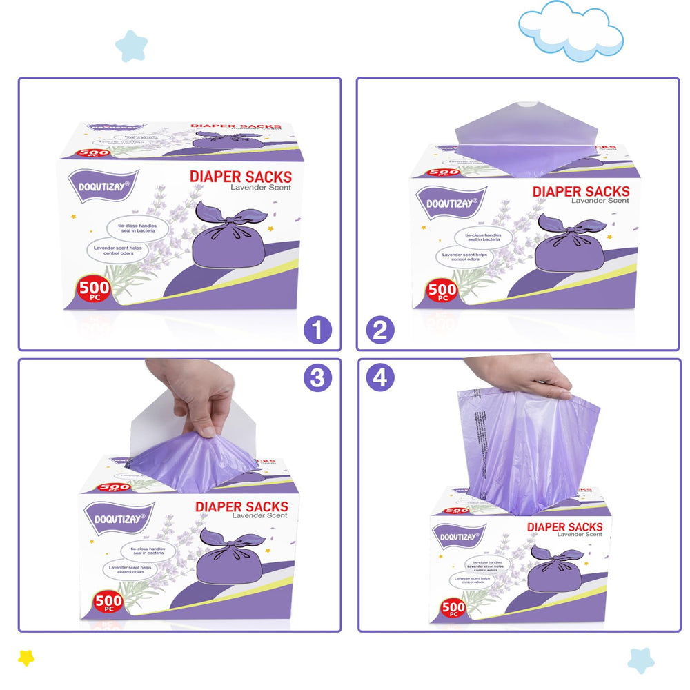 DOQVTIZAY lavender scent helps mask odors during disposal