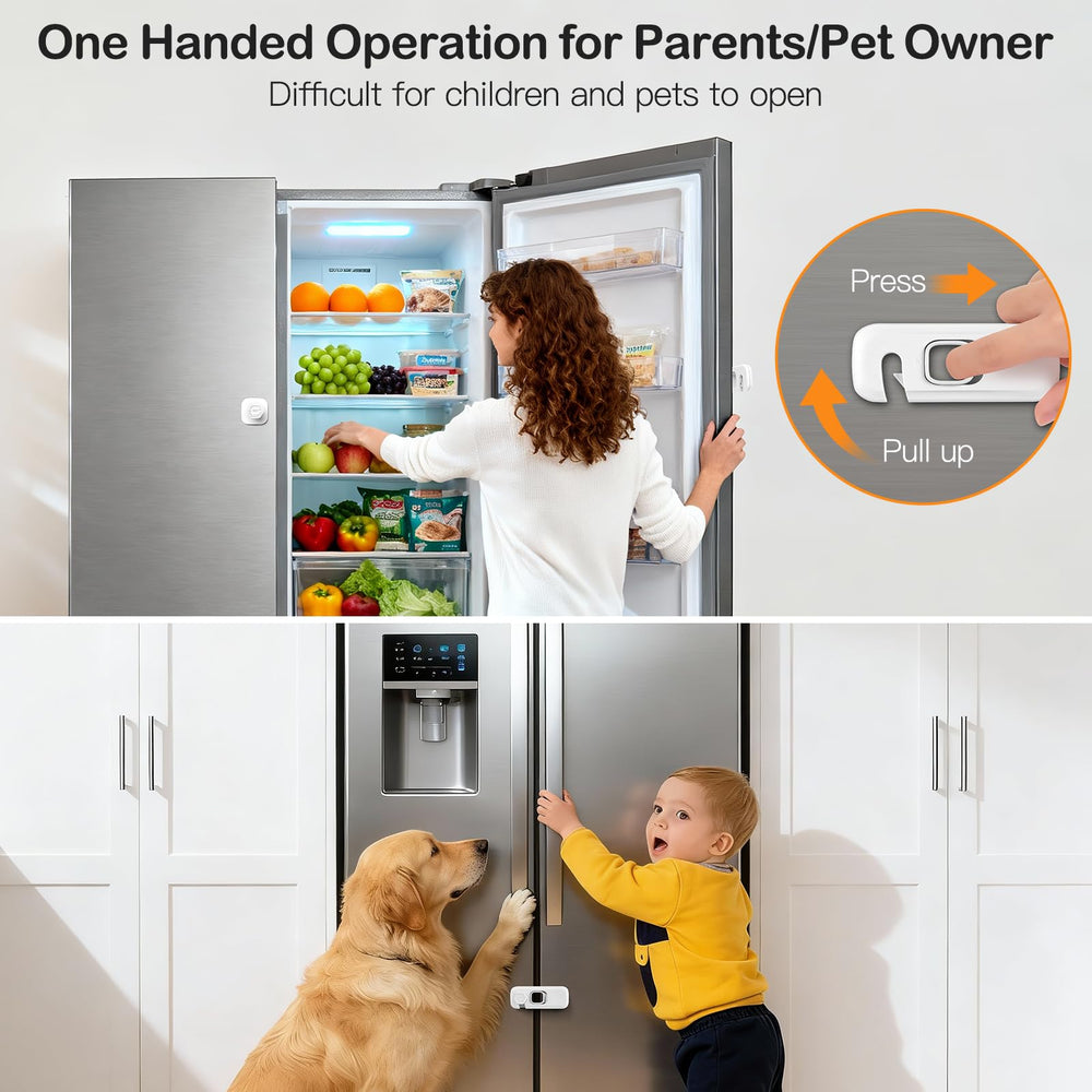 Dorabaliy fridge door locked scene demonstrates secure closure