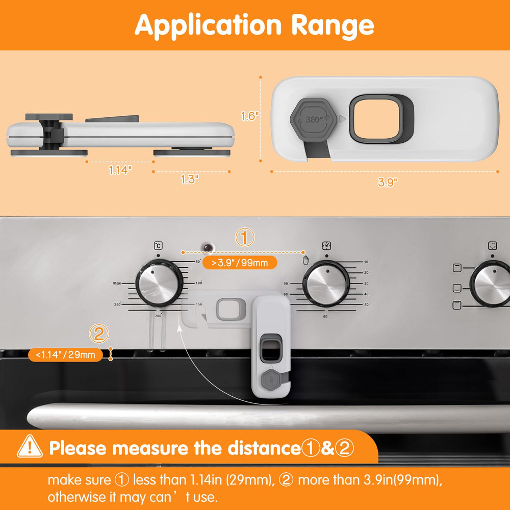 Dorabaliy oven lock is versatile for microwaves and other appliances.