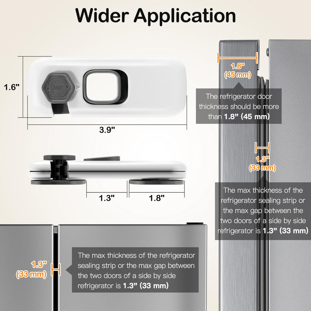 Dorabaliy RV fridge latch installed for travel safety