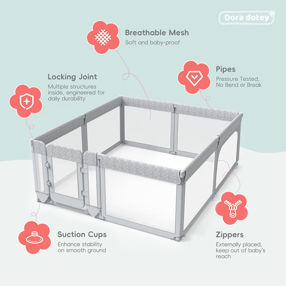 Dora dotey Detachable Panels Make spot-cleaning quick and easy.