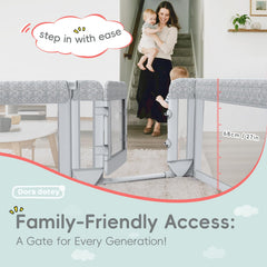 Dora dotey Playpen Indoor Sturdy Tubes ensure stability during busy play sessions.