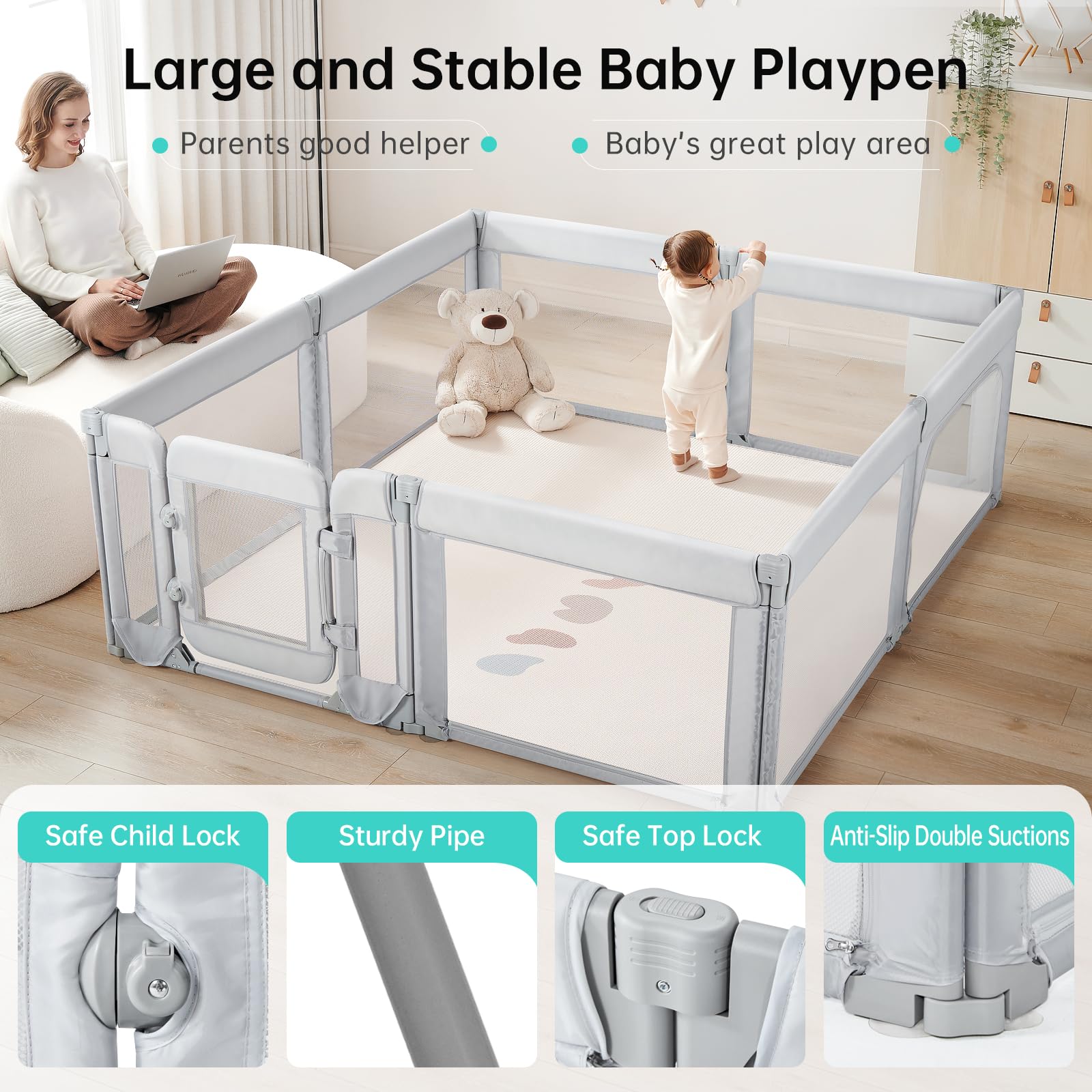 Dora dotey padded rails reduce impact as babies move.