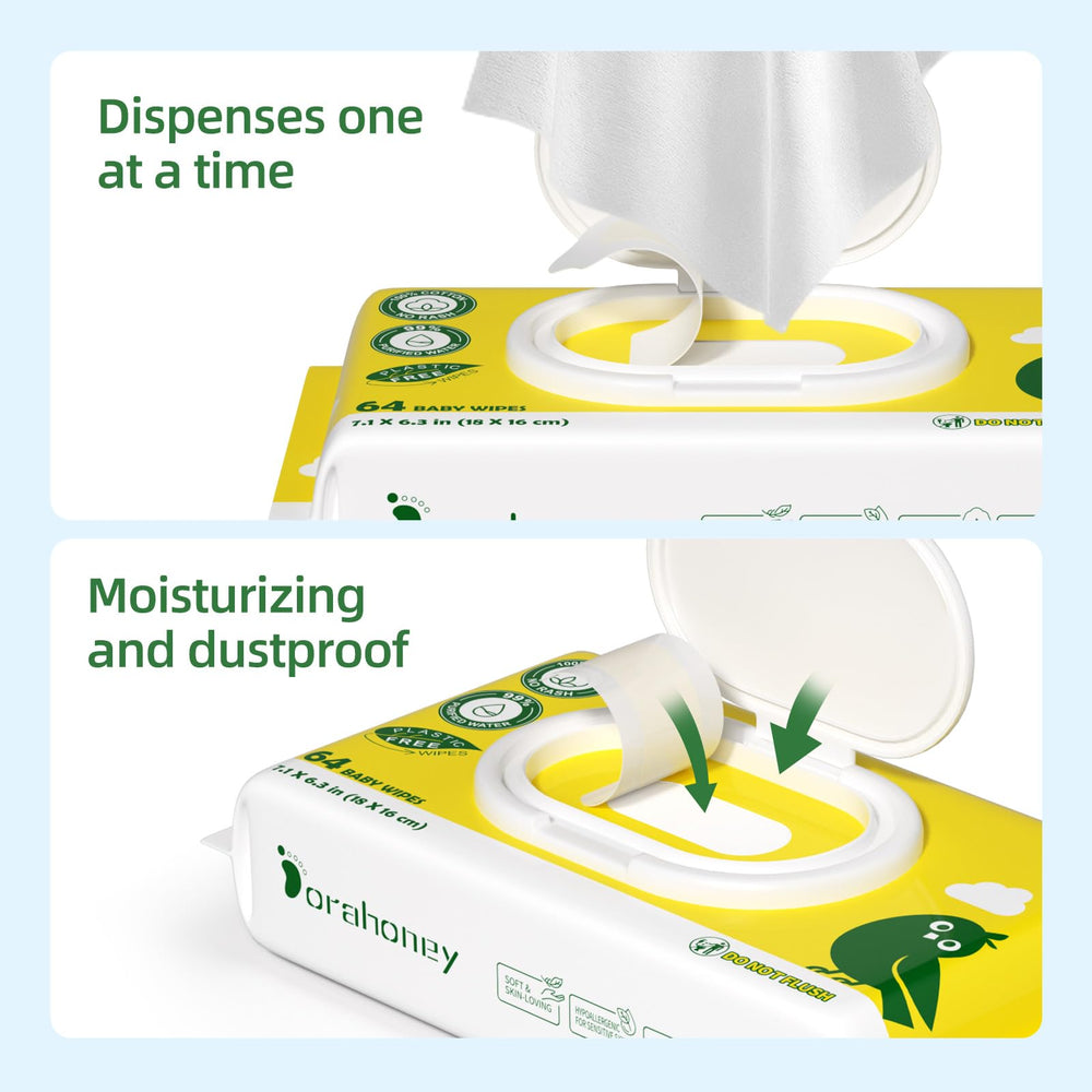 DORAHONEY plastic-free wipe packs support eco-friendly routines.