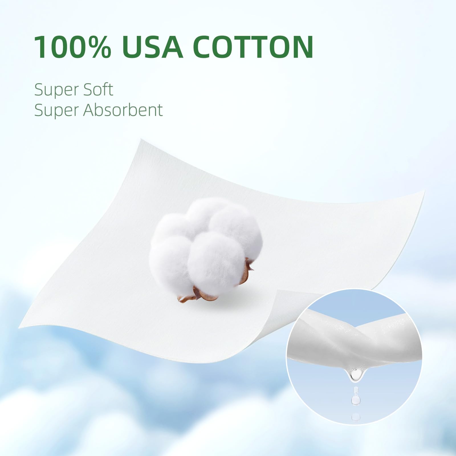 DORAHONEY unscented wipes use purified water for gentle cleaning.