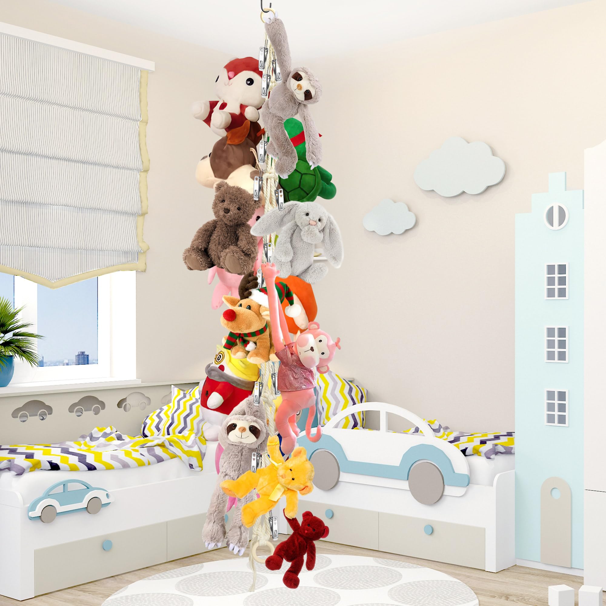 Dorblely versatile storage holds scarves, hats, blankets, and more.