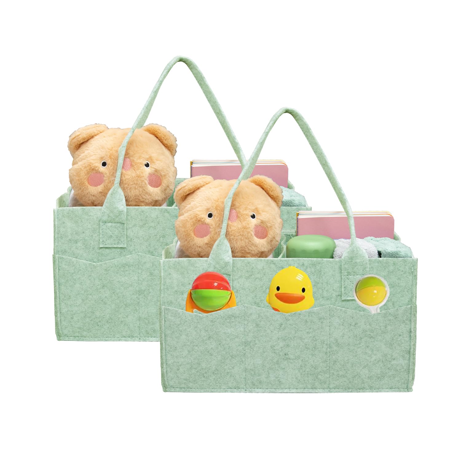 Dorcy external pockets provide quick access to wipes and essentials.