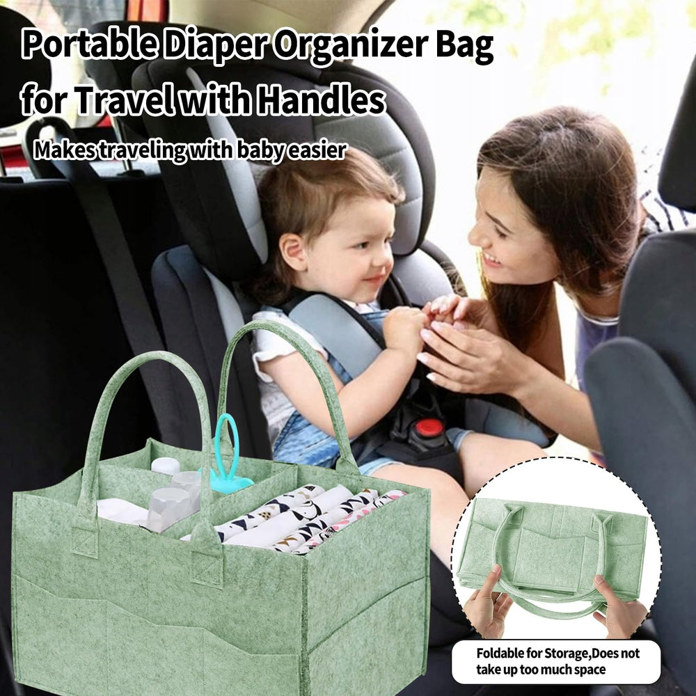 Dorcy soft felt material baby bin is durable and gentle for baby items.